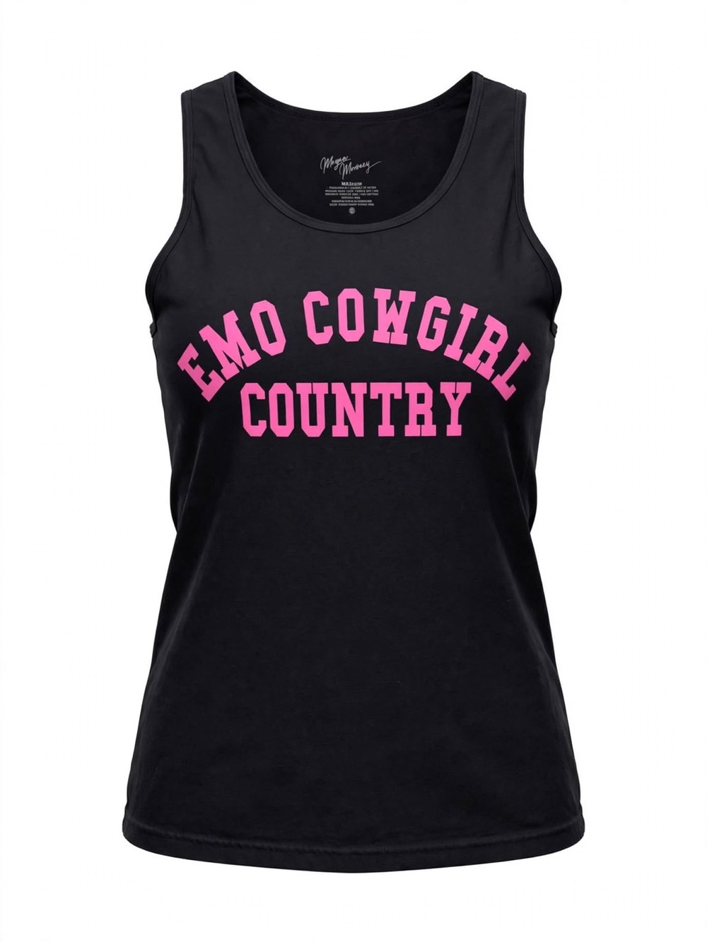 Official Megan Moroney Emo Cowgirl tank top.